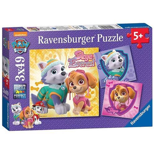 Ravensburger 3x49 Parçalı Puzzle Paw Patrol Skye-080083