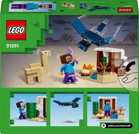 LEGO® Minecraft® Steve'in Çöl Keşfi 21251