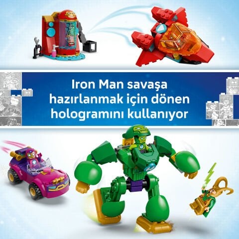 LEGO® ǀ Marvel Iron Man ve Arkadaşları Loki, Iron Man Takımına Karşı 11211