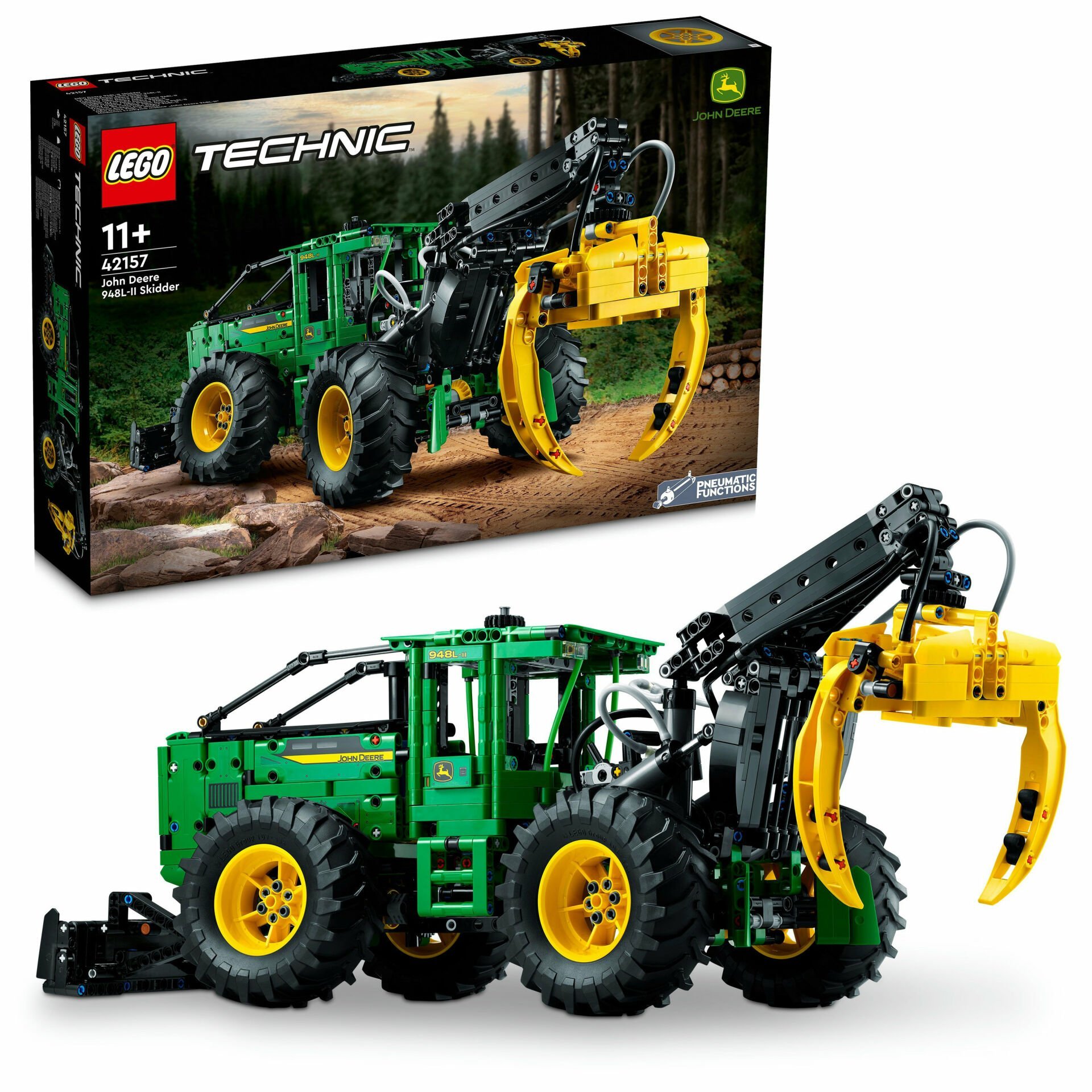 LEGO® Technic John Deere 948L-II Orman Makinesi 42157 Oyuncak Yapım Seti (1492 Parça)