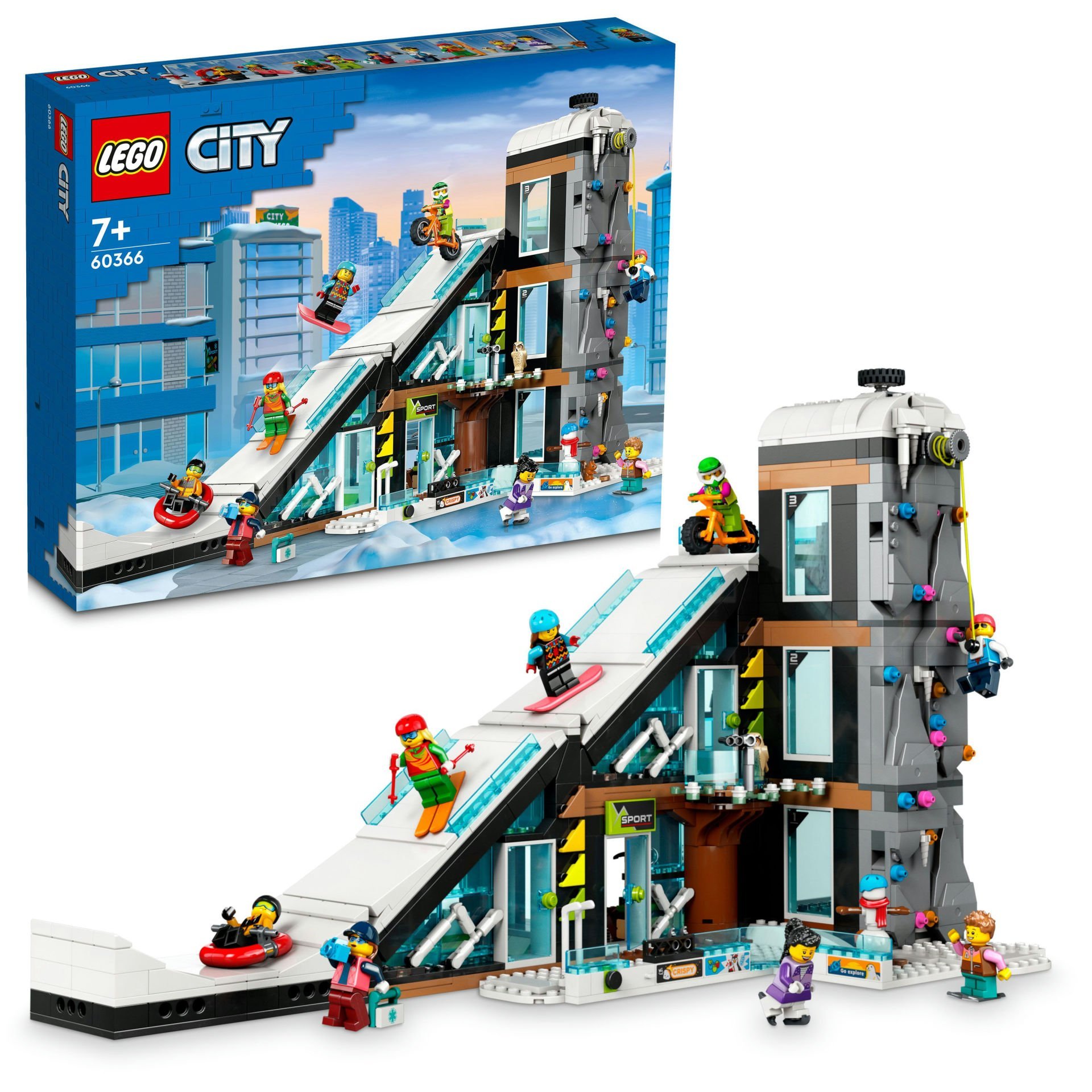 LEGO® City Kayak ve Dağcılık Merkezi 60366 Oyuncak Yapım Seti (1054 Parça)