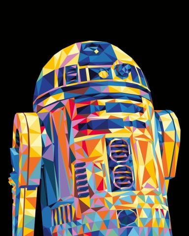Creart SW R2 D2 - Sayılarla Boyama Hobi Seti