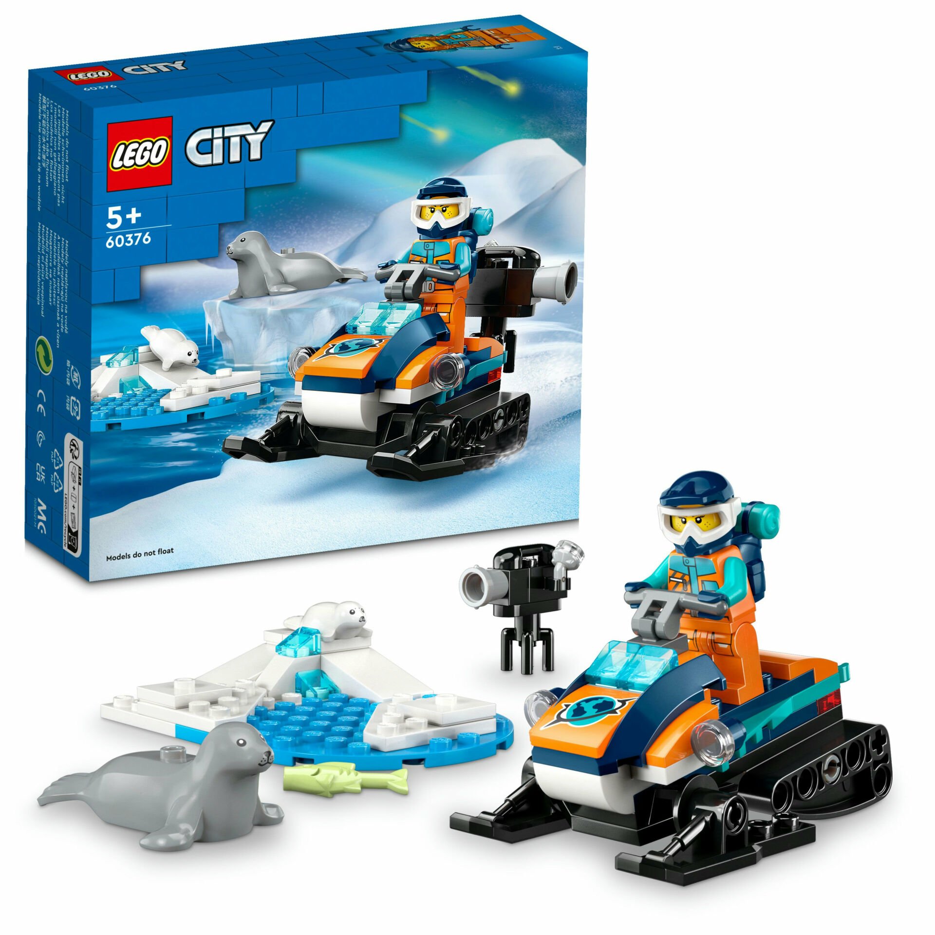 LEGO® City Kutup Kâşifi Motorlu Kızağı 60376 Oyuncak Yapım Seti