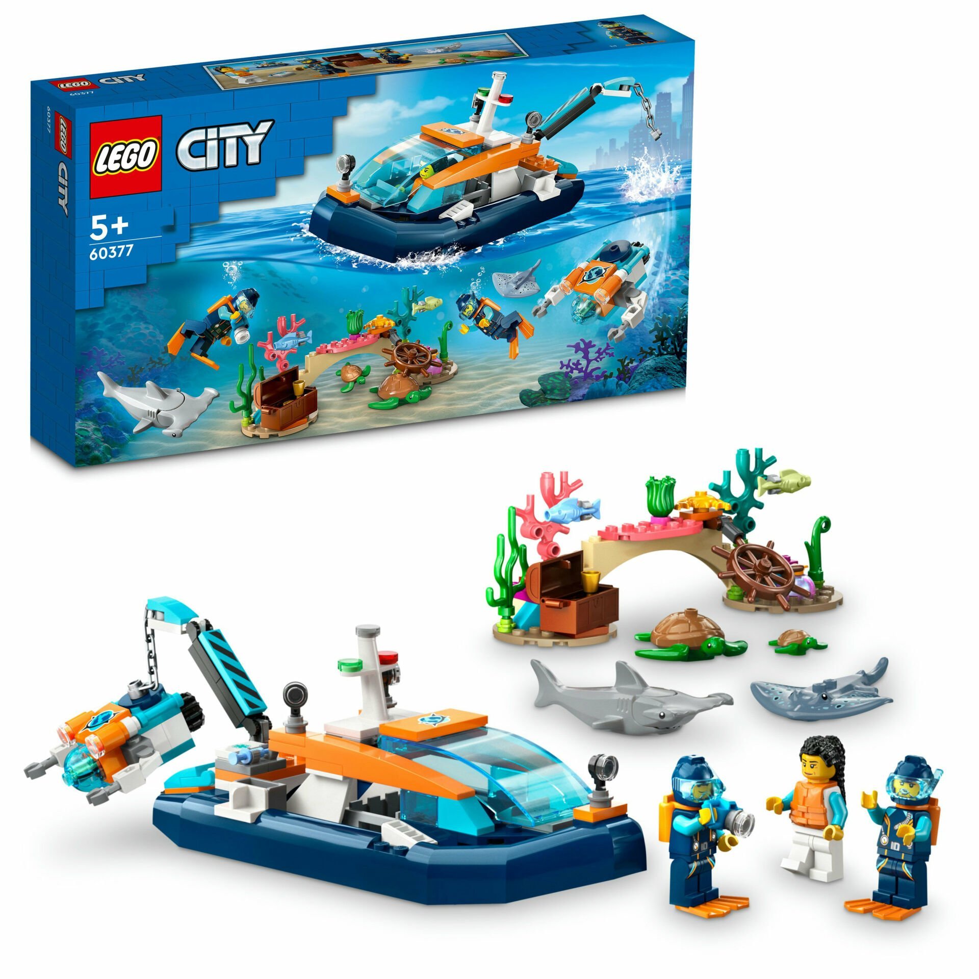 LEGO® City Kâşif Dalış Kapsülü 60377 Oyuncak Yapım Seti (182 Parça)