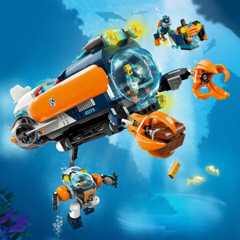 LEGO® City Derin Deniz Keşif Denizaltısı 60379 Oyuncak Yapım Seti (842 Parça)