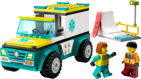 LEGO® City Acil Ambulansı ve Snowboardcu 60403