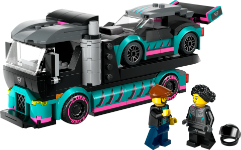 LEGO® City Yarış Arabası ve Araba Taşıyıcı Kamyon 60406