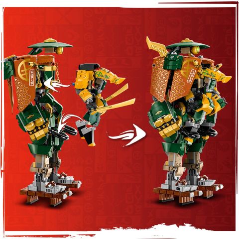 LEGO® NINJAGO® Lloyd ve Arin'in Ninja Ekibi Robotları 71794 Oyuncak Yapım Seti (764 Parça)