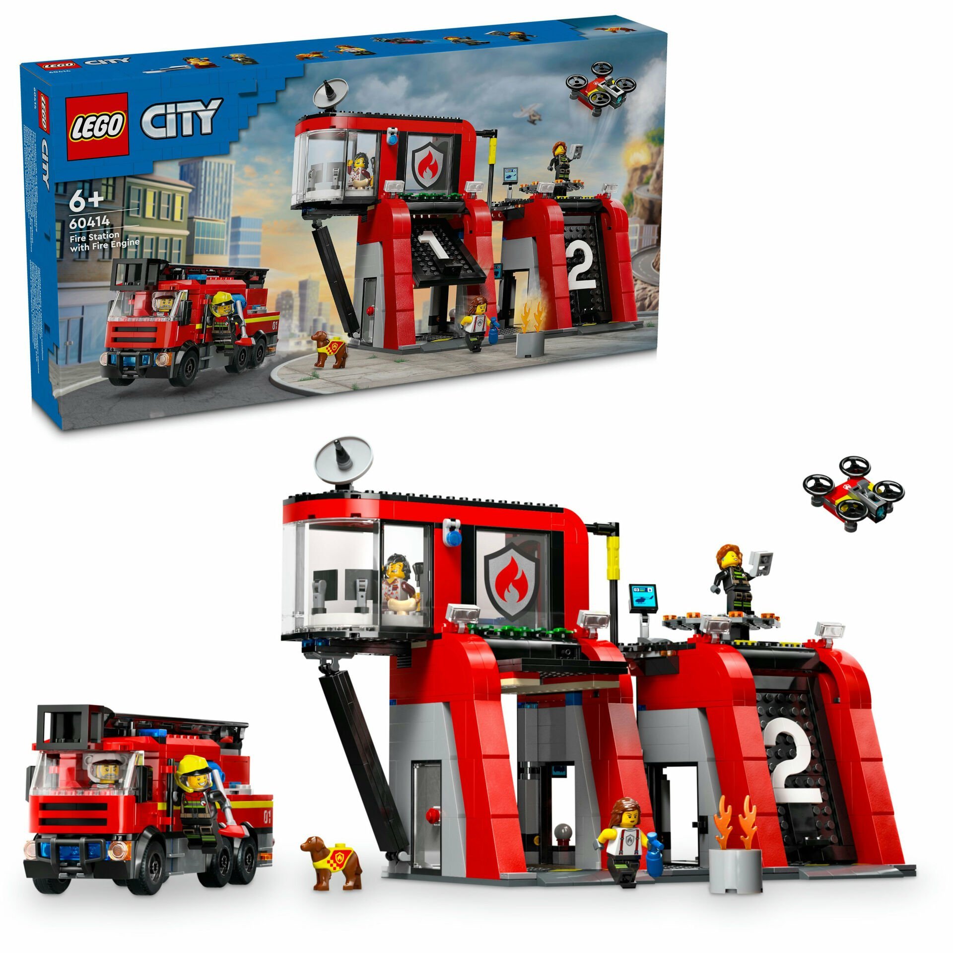 LEGO® City İtfaiye Kamyonlu İtfaiye Merkezi 60414