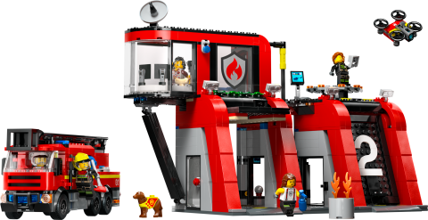 LEGO® City İtfaiye Kamyonlu İtfaiye Merkezi 60414