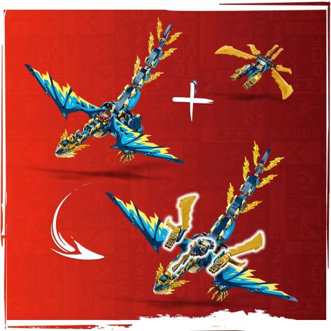 LEGO® NINJAGO® Element Ejderhası İmparatoriçe Robotuna Karşı 71796 Oyuncak Yapım Seti (1038 Parça)