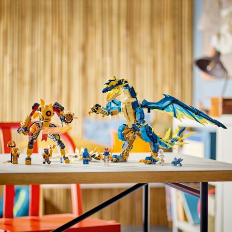 LEGO® NINJAGO® Element Ejderhası İmparatoriçe Robotuna Karşı 71796 Oyuncak Yapım Seti (1038 Parça)