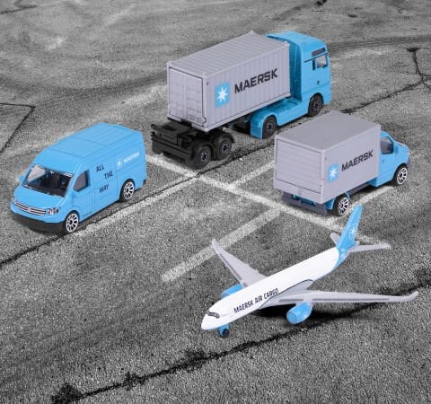 Majorette MAERSK Araçları 4lü