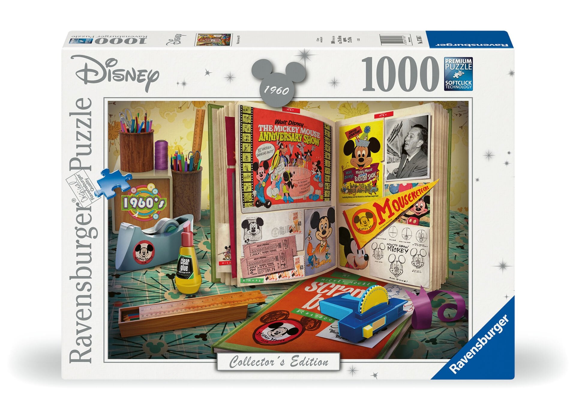 1000 Parça Puzzle Walt Disney Mickey Mouse 1960'lar