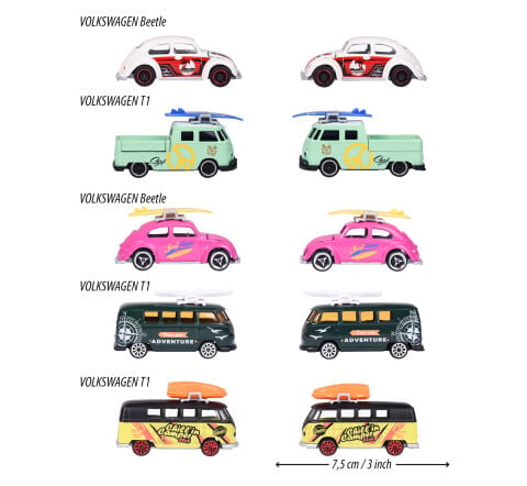 Majorette, Volkswagen The Originals 5'li Araç Paketi