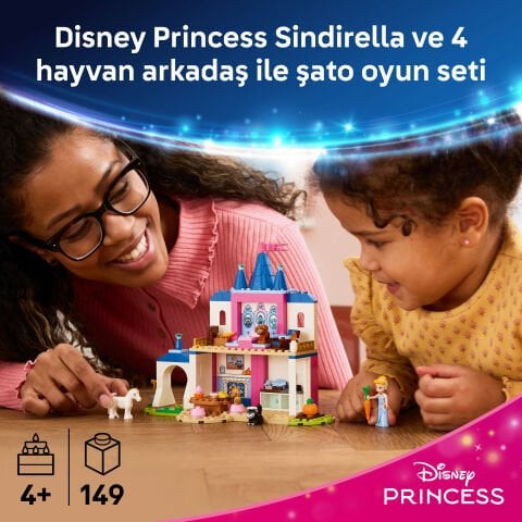 LEGO® ǀ Disney Princess Sindirella Hayvan Dosları Şatosu 43283