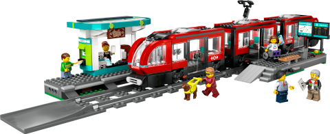 LEGO® City Şehir Merkezi Tramvay İstasyonu Oyuncak Seti 60423