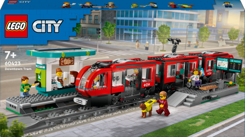 LEGO® City Şehir Merkezi Tramvay İstasyonu Oyuncak Seti 60423