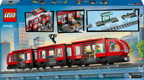 LEGO® City Şehir Merkezi Tramvay İstasyonu Oyuncak Seti 60423