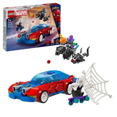 LEGO® Super Heroes Örümcek Adam Yarış Arabası ve Venom Green Goblin 76279