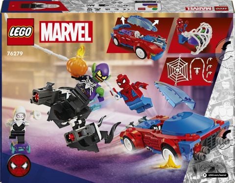 LEGO® Super Heroes Örümcek Adam Yarış Arabası ve Venom Green Goblin 76279