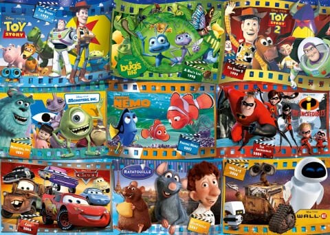 1000 Parça Puzzle Disney Pixar Filmler
