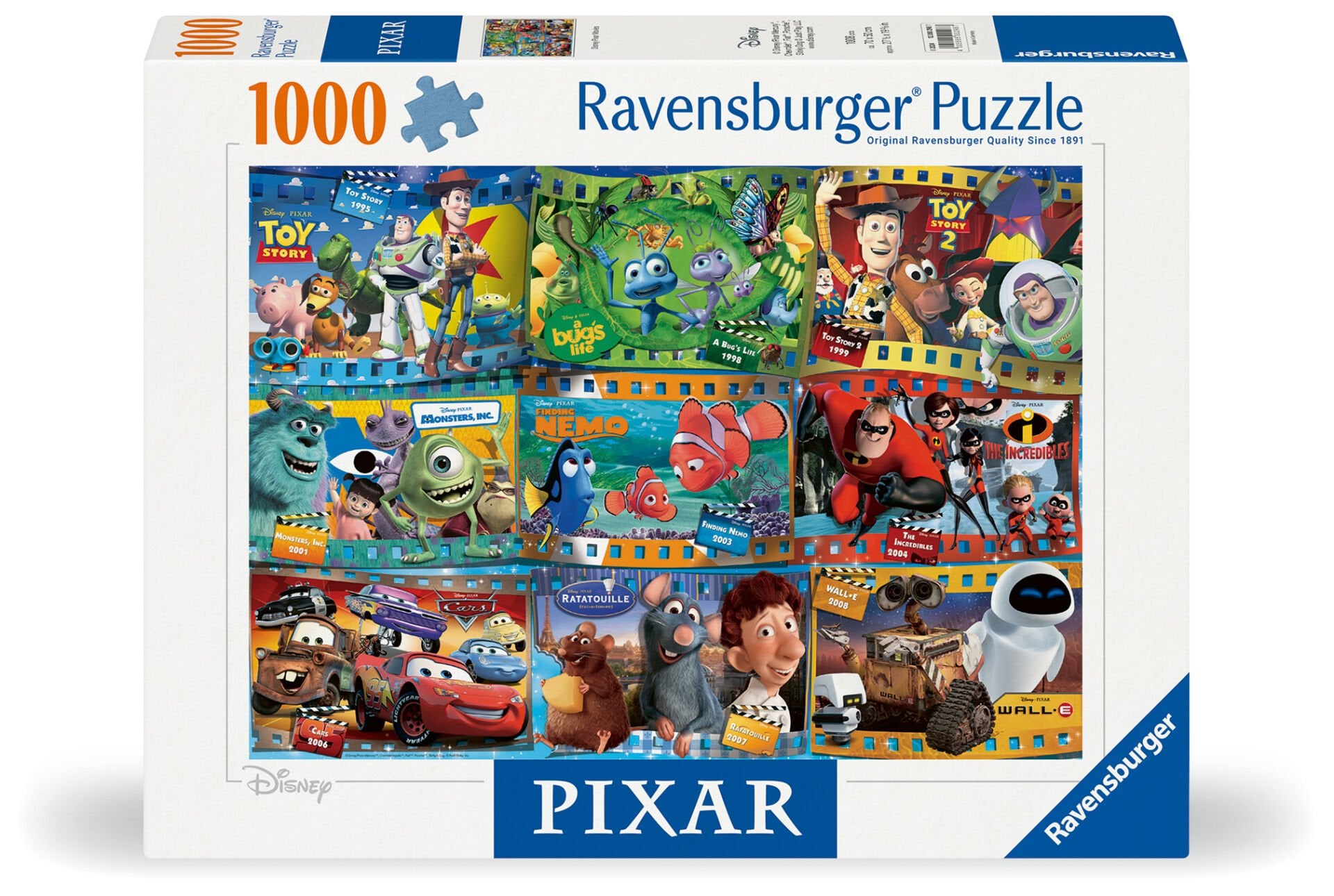 1000 Parça Puzzle Disney Pixar Filmler