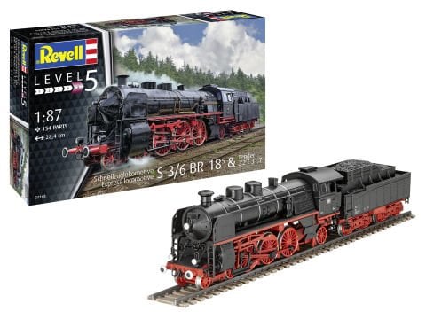 Revell  Express Locomotive S3/6 BR18(5) Tender 2‘2’T