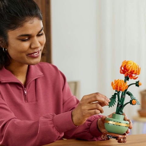 LEGO® Icons Krizantem Dekoratif Çiçek Yapım Seti 10368