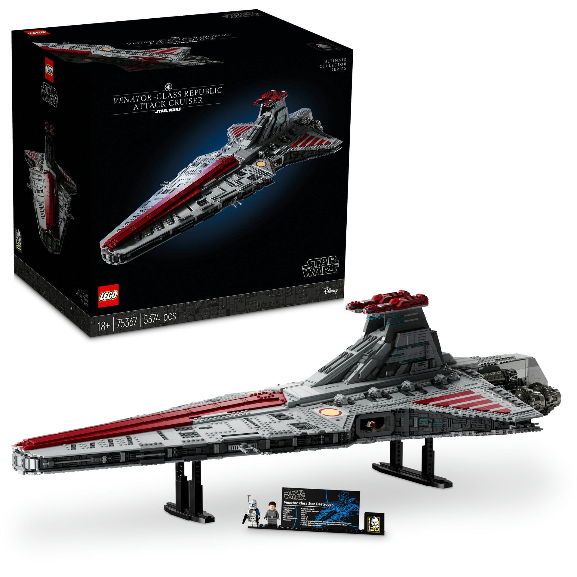 LEGO® Özel Venator Sınıfı Cumhuriyet Saldırı Kruvazörü 75367