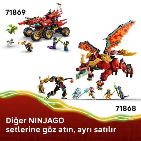 LEGO® NINJAGO® Wyldfyre'ın Dönüşen Ejderha Robotu 71868