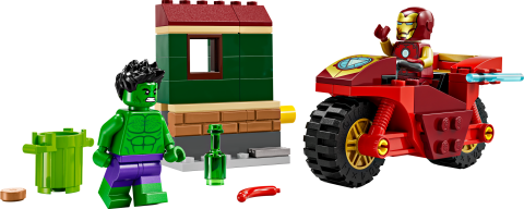 LEGO® Marvel Motosikletli Iron Man ve Hulk Oyun Seti 76287