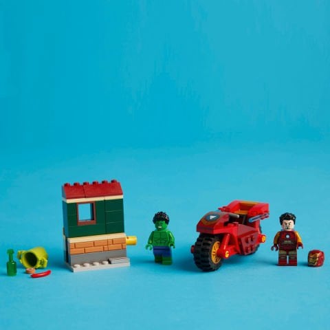 LEGO® Marvel Motosikletli Iron Man ve Hulk Oyun Seti 76287