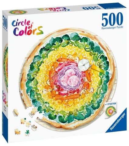 500 Parça Puzzle Daire Pizza