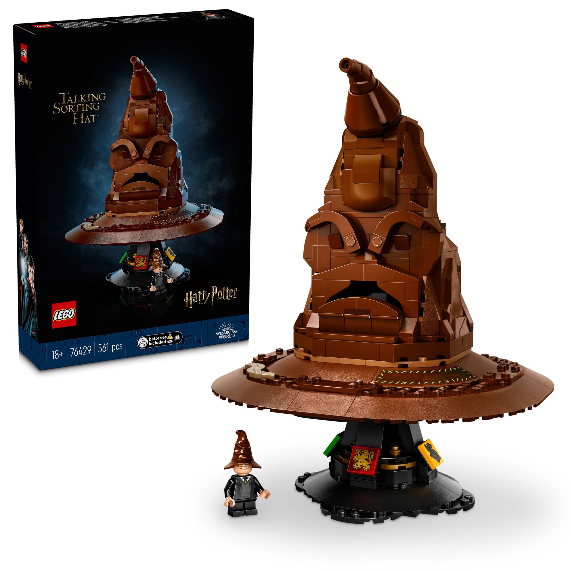 LEGO® Harry Potter™ Konuşan Seçmen Şapka 76429 - Yetişkin Harry Potter Hayranları için Koleksiyonluk Yaratıcı Model Yapım Seti (561 Parça)
