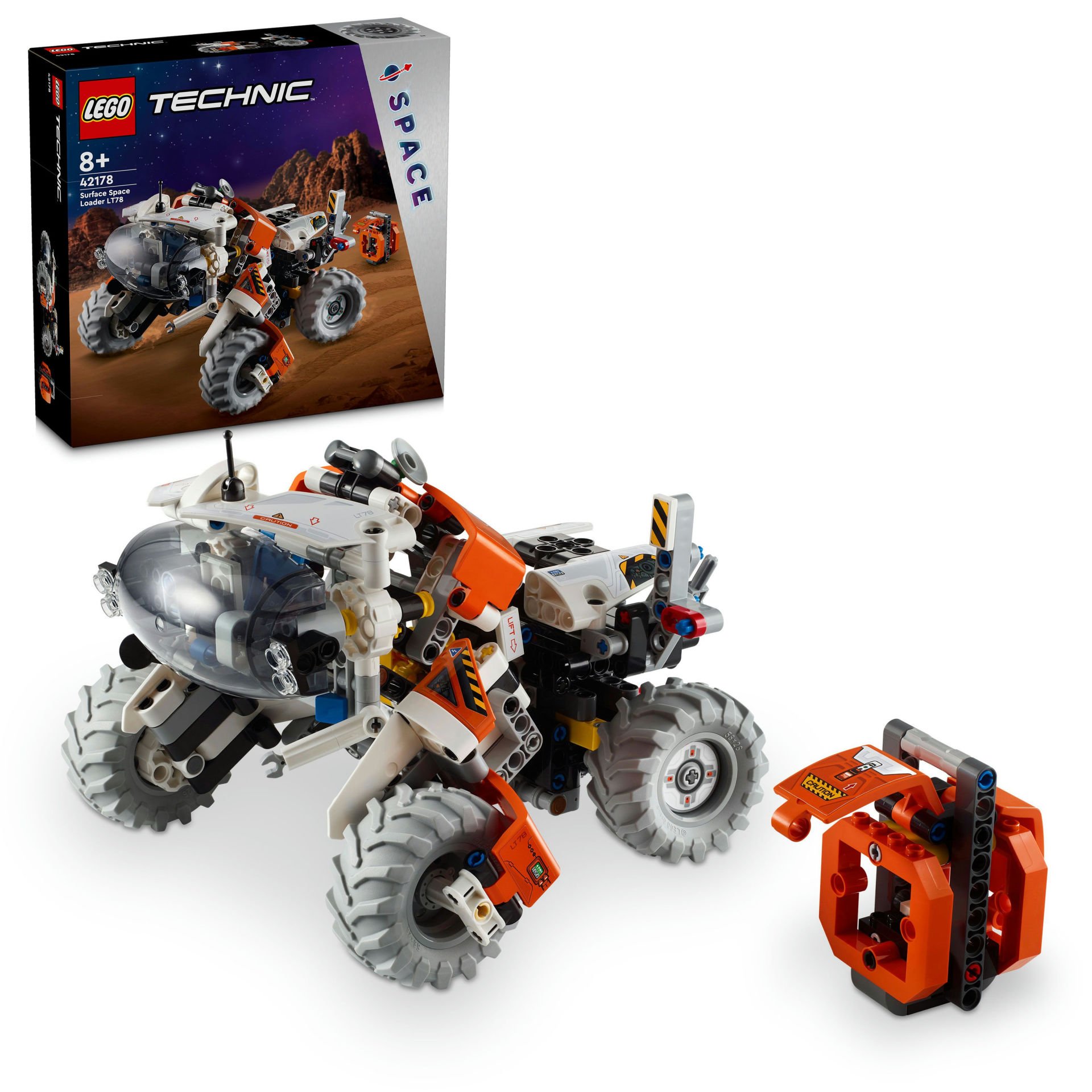 LEGO® Technic Yüzey Uzay Yükleyicisi LT78 42178 - 9 Yaş ve Üzeri Uzay Meraklısı Çocuklar için Koleksiyonluk Yaratıcı Oyuncak Model Yapım Seti (435 Parça)