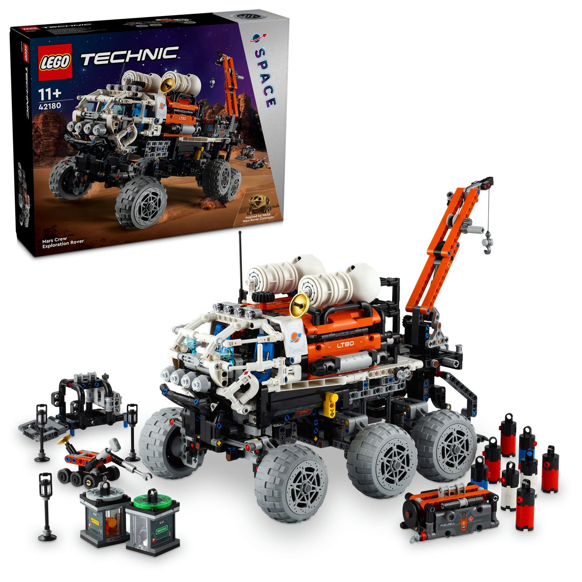 LEGO® Technic Mars Ekibi Keşif Aracı 42180 - 11 Yaş ve Üzeri Uzay Meraklısı Çocuklar için Koleksiyonluk Yaratıcı Oyuncak Model Yapım Seti