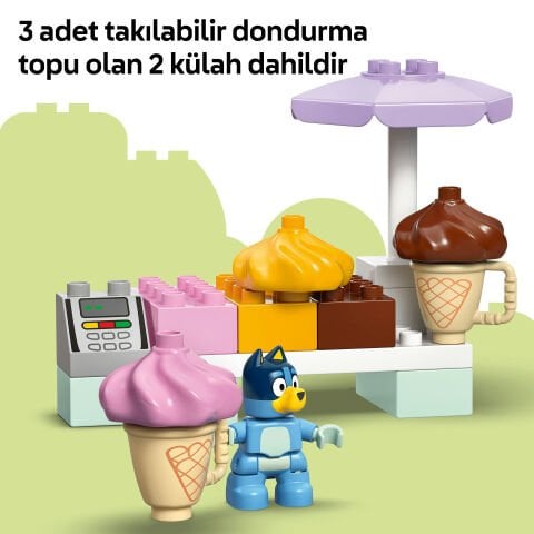 LEGO® DUPLO® Bluey: Bluey ile Dondurma Gezisi Küçük Çocuk Oyuncağı 10458