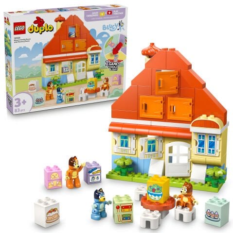 LEGO® DUPLO® Bluey: Bluey Ailesinin Evi ve Hafıza Oyunu İnteraktif Oyuncak 10459