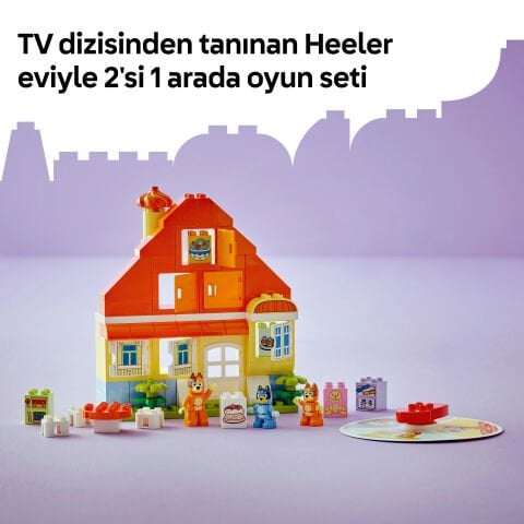 LEGO® DUPLO® Bluey: Bluey Ailesinin Evi ve Hafıza Oyunu İnteraktif Oyuncak 10459