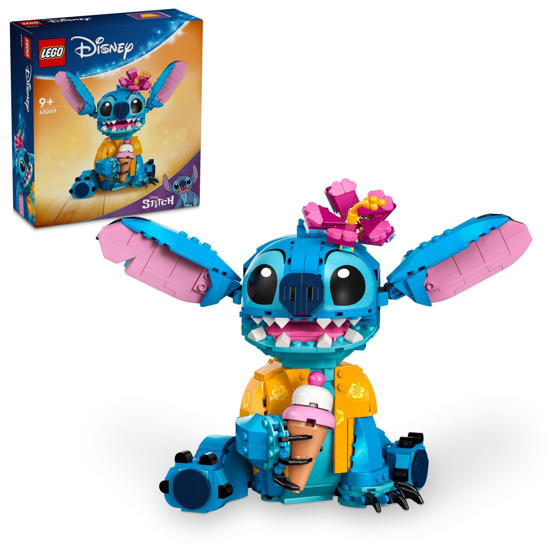 LEGO® ǀ Disney Stiç 43249 - Dondurma Külahlı İnşa Edilebilen Yaratıcı Oyuncak Yapım Seti (730 Parça)