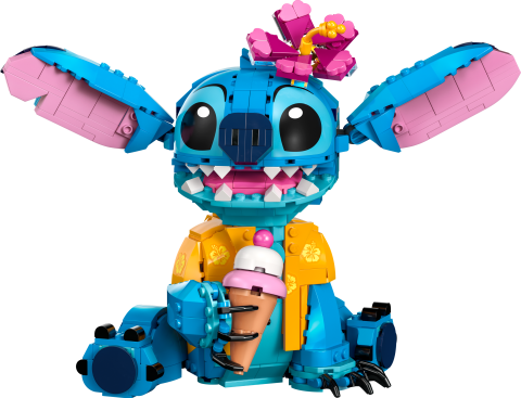 LEGO® ǀ Disney Stiç 43249 - Dondurma Külahlı İnşa Edilebilen Yaratıcı Oyuncak Yapım Seti (730 Parça)