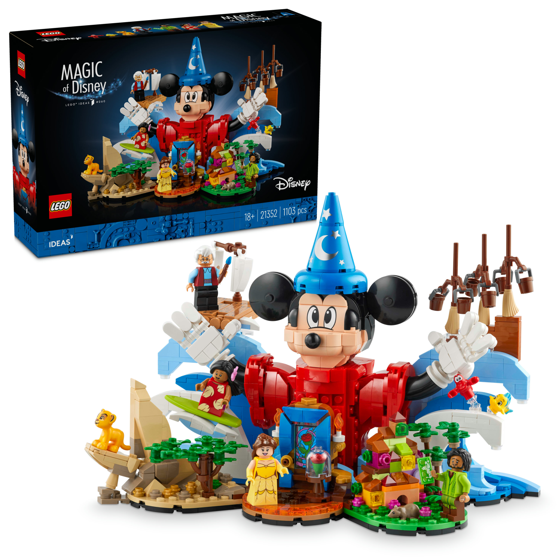 LEGO® Ideas Disney Büyüsü Seti, Yetişkinler için Hediye 21352