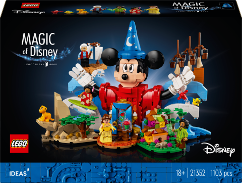LEGO® Ideas Disney Büyüsü Seti, Yetişkinler için Hediye 21352