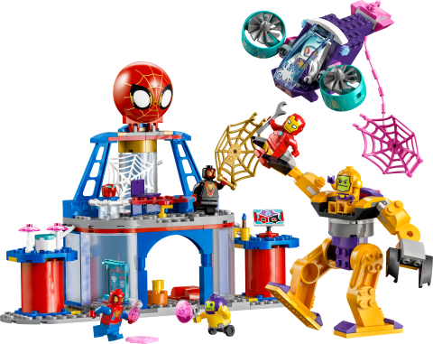LEGO® 4+ Spidey Takımı Ağ Örücü Karargahı 10794 - 5 Minifigür İçeren Yaratıcı Oyuncak Yapım Seti (193 Parça)