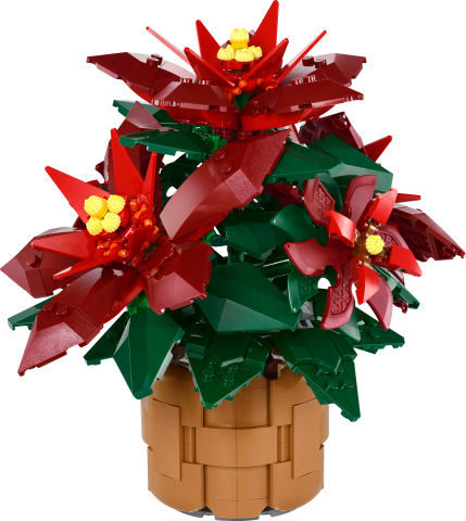 LEGO® Icons Ponsetya Dekoratif Bitki Yapım Seti 10370