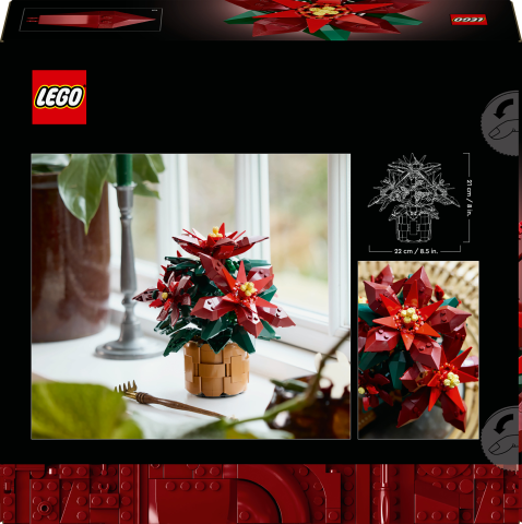 LEGO® Icons Ponsetya Dekoratif Bitki Yapım Seti 10370