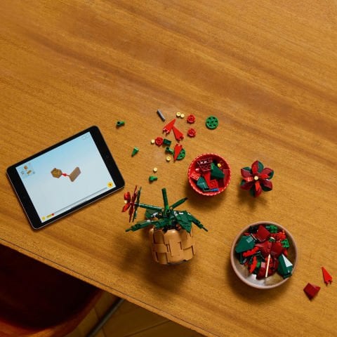 LEGO® Icons Ponsetya Dekoratif Bitki Yapım Seti 10370