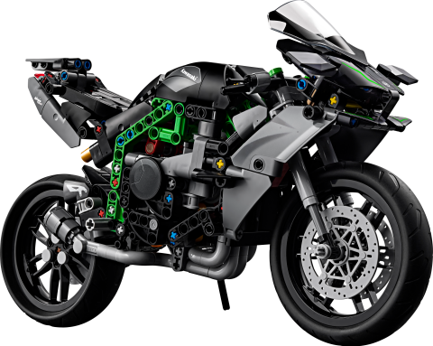 LEGO® Technic Kawasaki Ninja H2R Motosiklet 42170 - Koleksiyonluk Yaratıcı Oyuncak Model Yapım Seti (643 Parça)