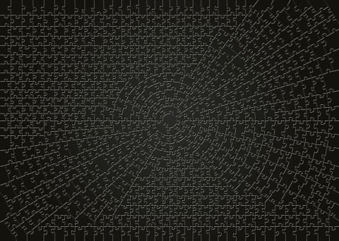 736 Parça Puzzle Krypt Black